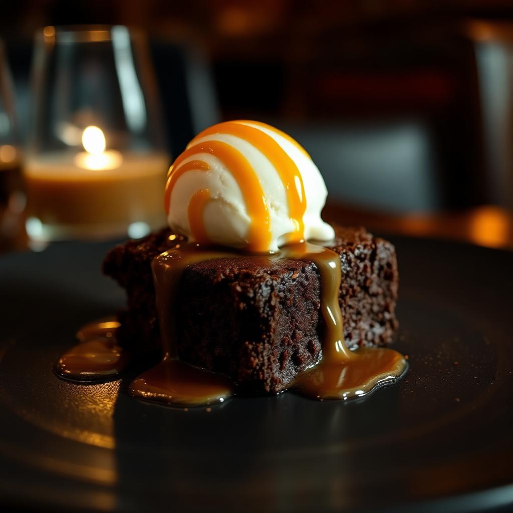 Warm Brownie Sundae